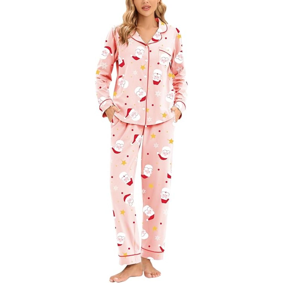 Comfortabele Katoenen Kerst Pyjama voor Dames - CottonSnug