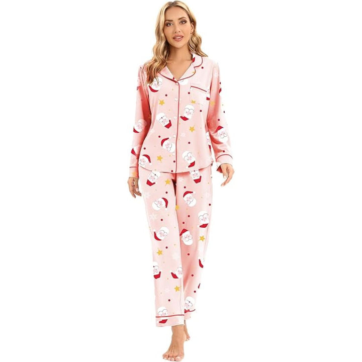 Comfortabele Katoenen Kerst Pyjama voor Dames - CottonSnug