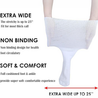 2 Paar Comfort Extra Brede Lymfoedeem & Diabetessokken - Max