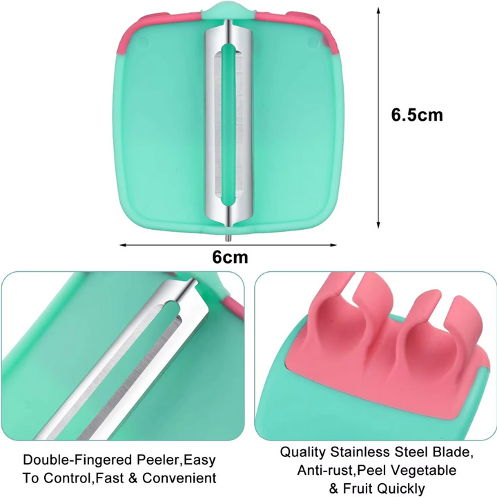 4-delige Vinger Groenten Schiller Set