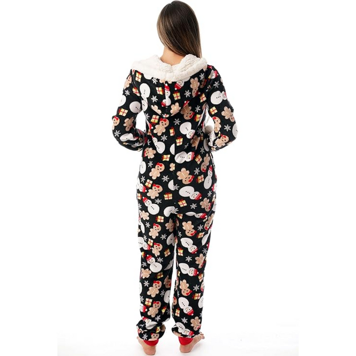 Comfortabele Dames Kerst Onesie - HollySnug