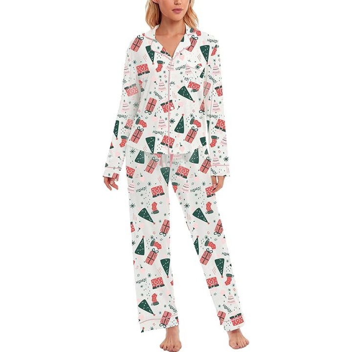 Comfortabele Katoenen Kerst Pyjama voor Dames - CottonSnug