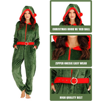 Groene Elf Onesie voor Dames - ElfChic