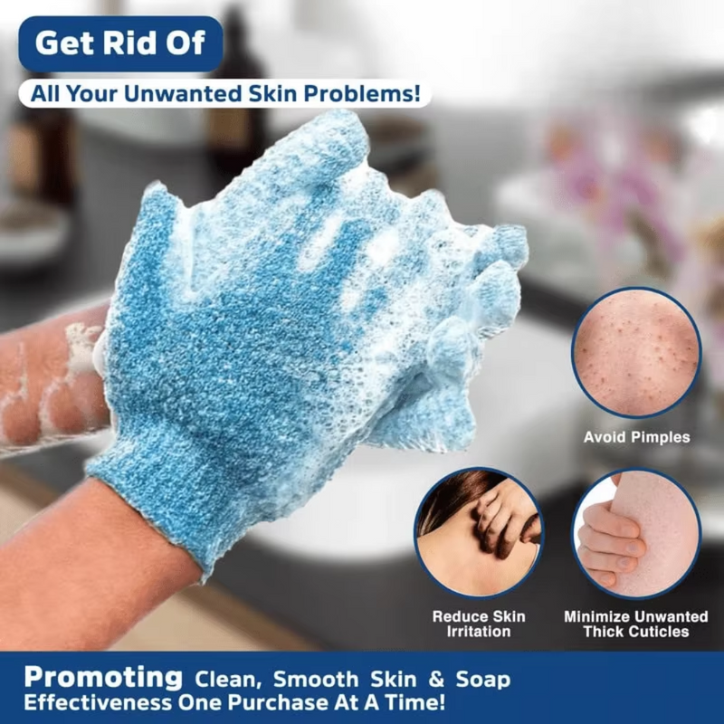 Exfoliërende Bad Handschoenen - 2-Delige Set