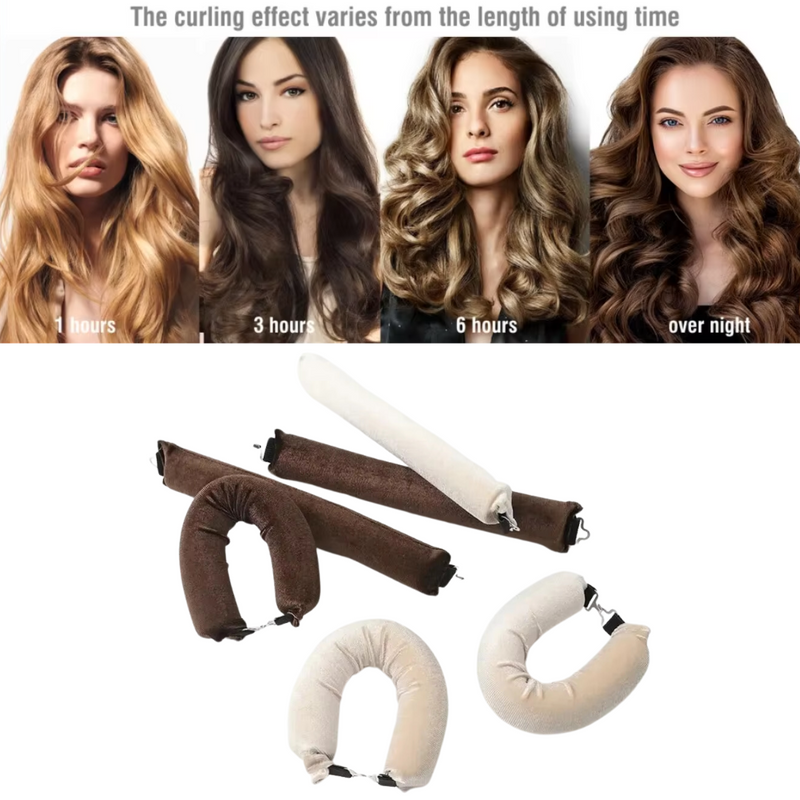 Heatless Hair Curler Set - Zachte Krullen Terwijl Je Slaapt