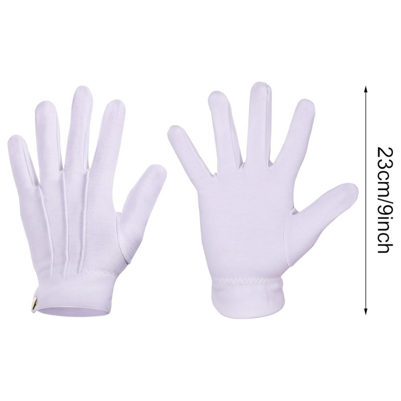 Witte Katoenen Handschoenen voor Formele Stijl - NobleGrip