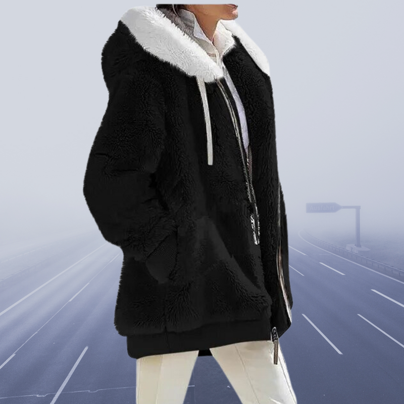 Casual Fleece Vest met Capuchon - Elena