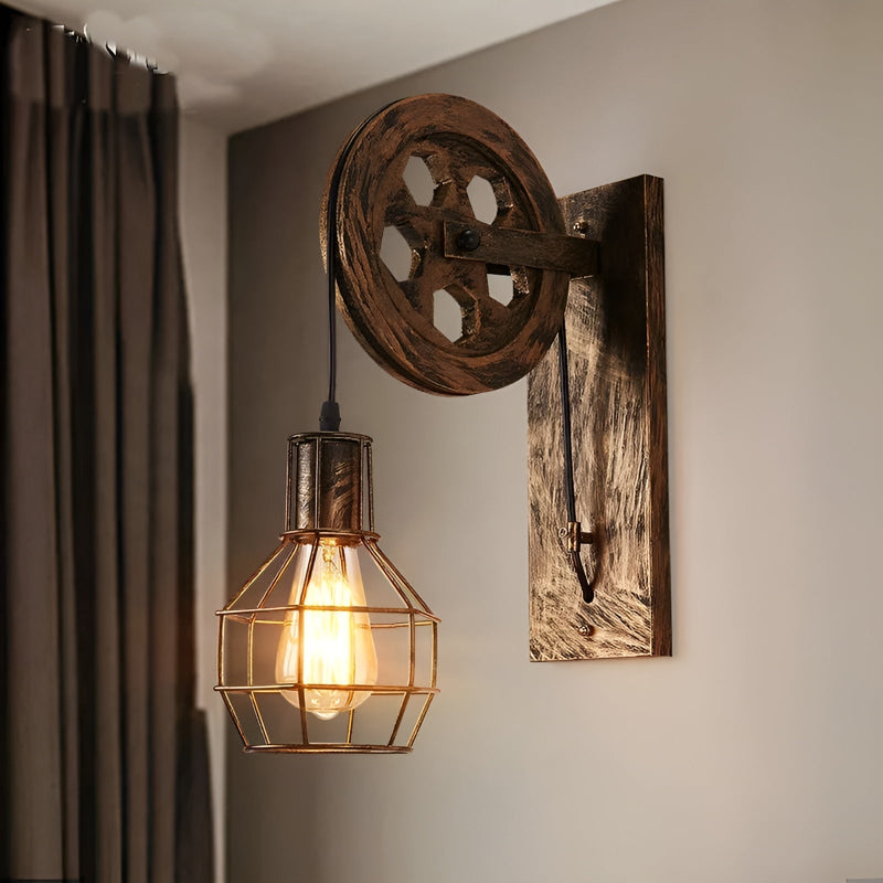 Vintage Industriële LED Wandlamp - IronGlare
