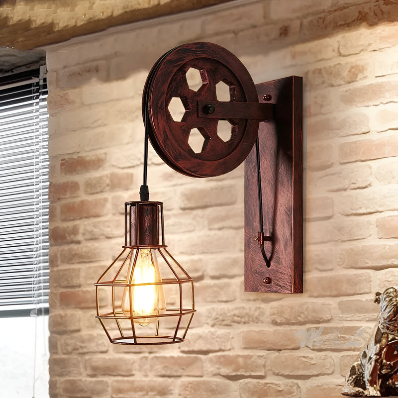 Vintage Industriële LED Wandlamp - IronGlare