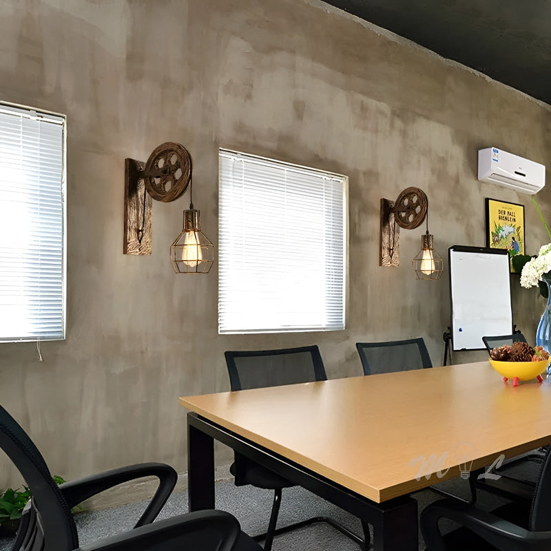 Vintage Industriële LED Wandlamp - IronGlare