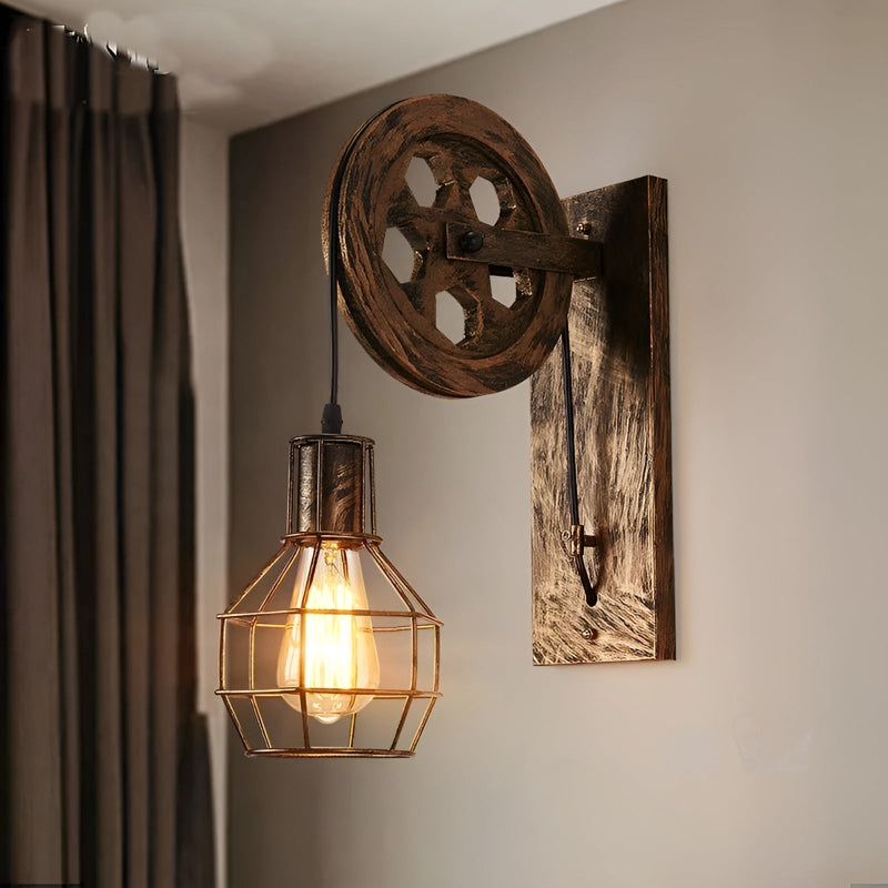 Vintage Industriële LED Wandlamp - IronGlare