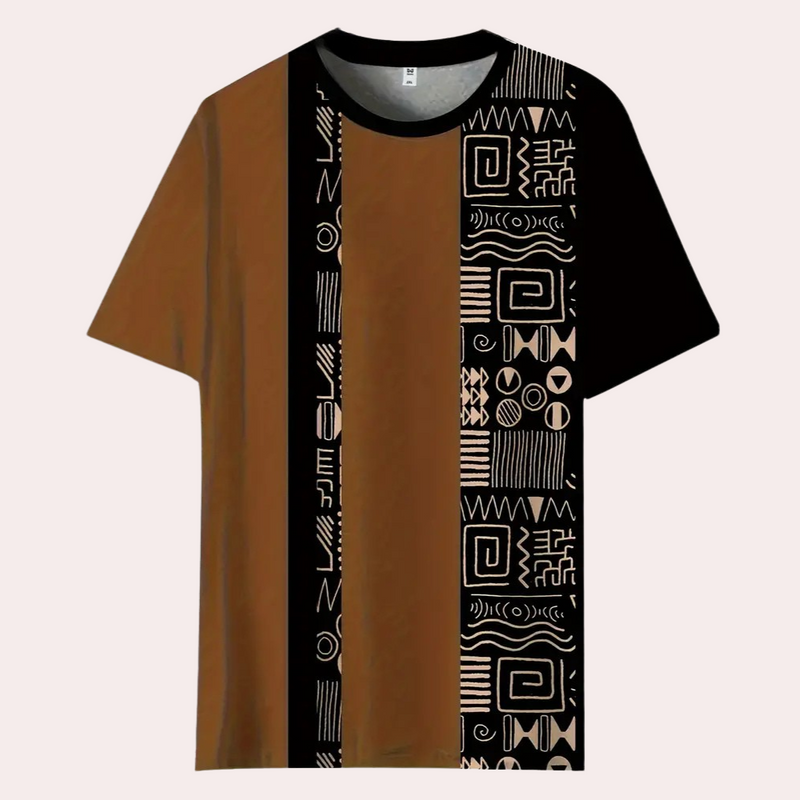 Casual T-Shirt met Kleurblokken voor Heren - Milo
