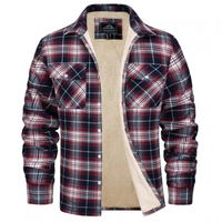 Fleece Gevoerde Geruite Herenjas – Arvid