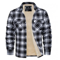 Fleece Gevoerde Geruite Herenjas – Arvid