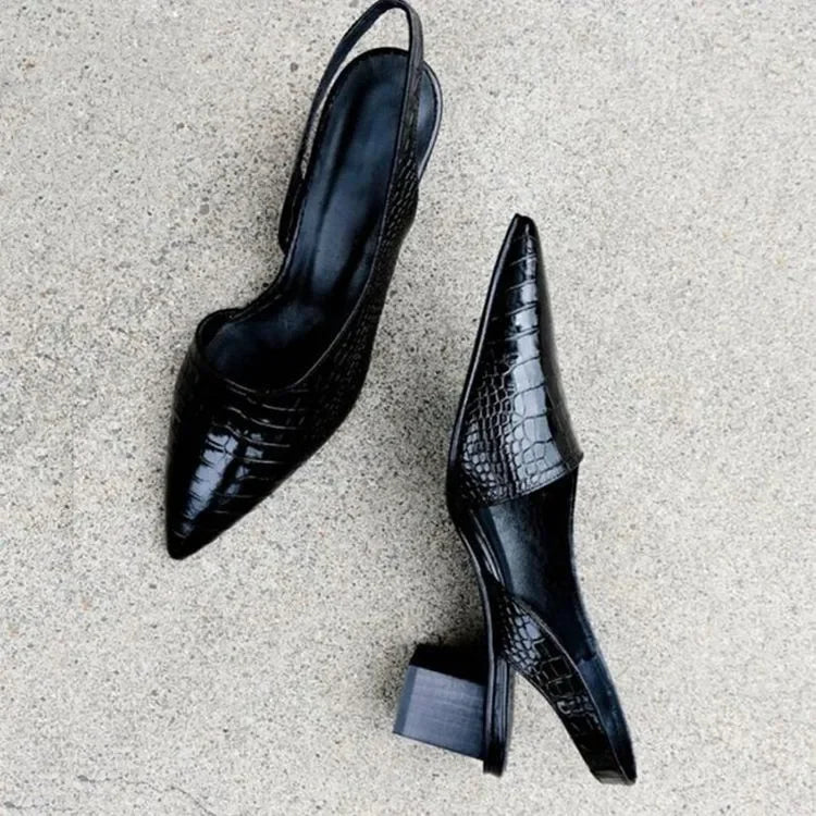 Lara™ Orthopedische Pumps met Croco-Design – Elegant, Comfortabel & Perfect Voor Elke Gelegenheid