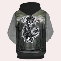 Casual Hoodie met Unieke Print voor Heren - Mason