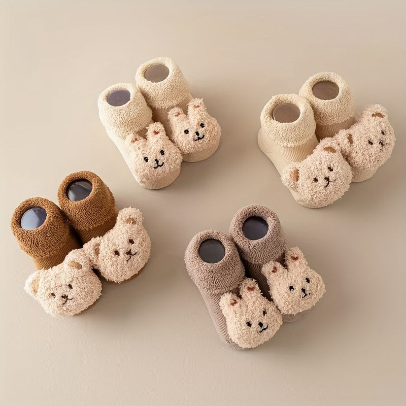 Antislip Babysokjes – Mila | Met Schattig Berenontwerp