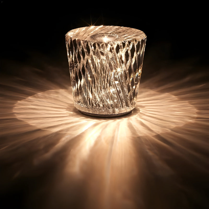 Luxe Oplaadbare Diamant Kristal Tafellamp - Lumière Diamant