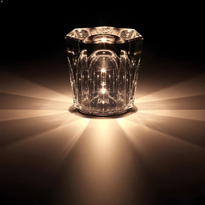Luxe Oplaadbare Diamant Kristal Tafellamp - Lumière Diamant