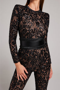 Stijlvolle Avondjumpsuit met V-hals - Juliette