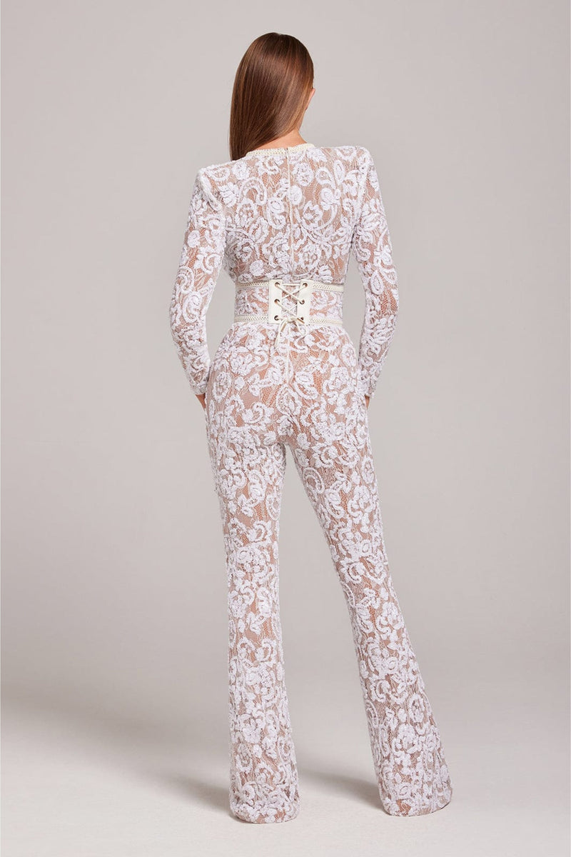 Stijlvolle Avondjumpsuit met V-hals - Juliette