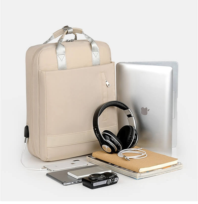 Beveiligde Dievenbestendige Rugzak met Verborgen Ritsen en USB Lader