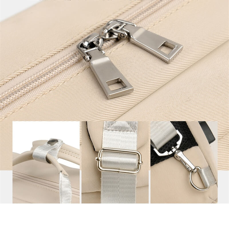 Beveiligde Dievenbestendige Rugzak met Verborgen Ritsen en USB Lader