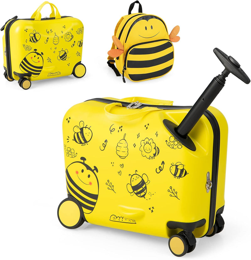 2-delige Rollende Kinder Bagageset met Rugzak