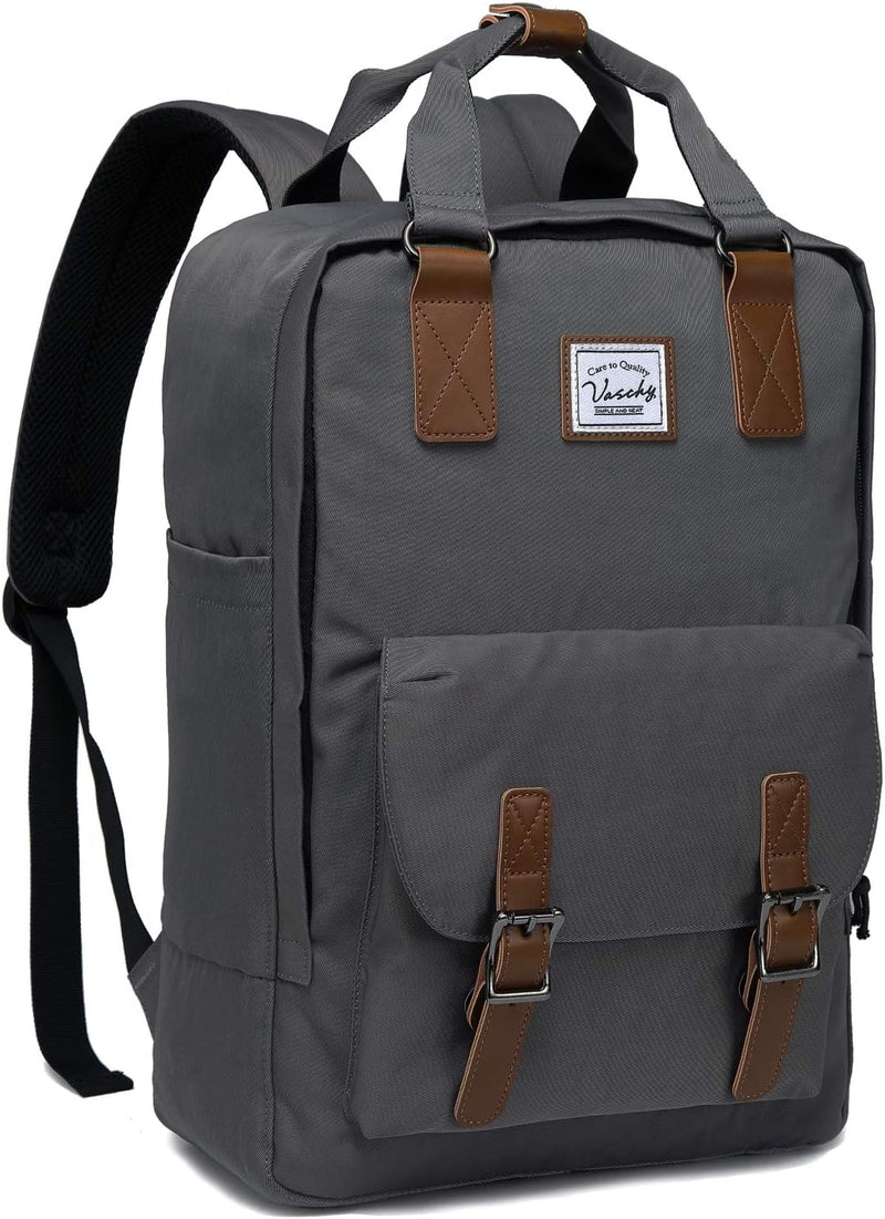15.6” Waterdichte Vintage Laptop Rugzak met Opbergvakken – UrbanEase