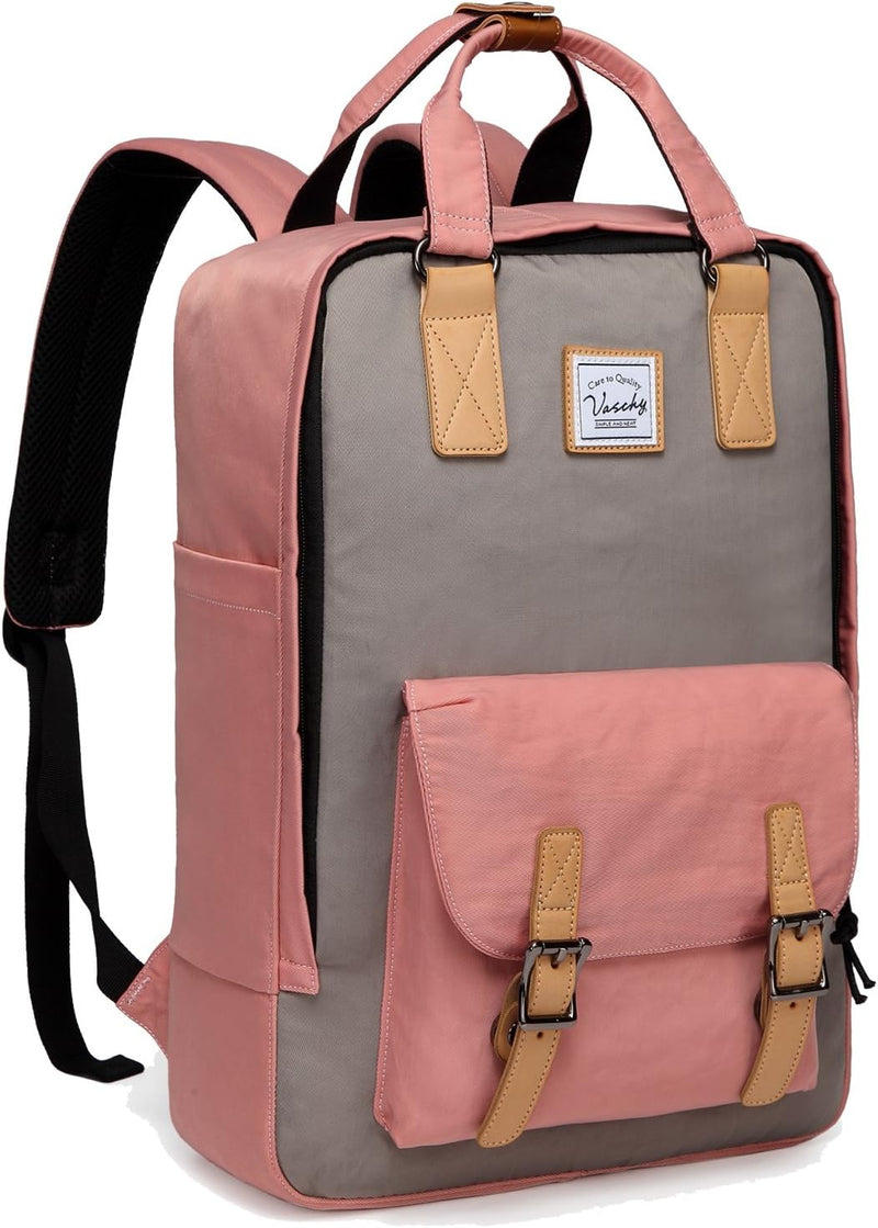 15.6” Waterdichte Vintage Laptop Rugzak met Opbergvakken – UrbanEase