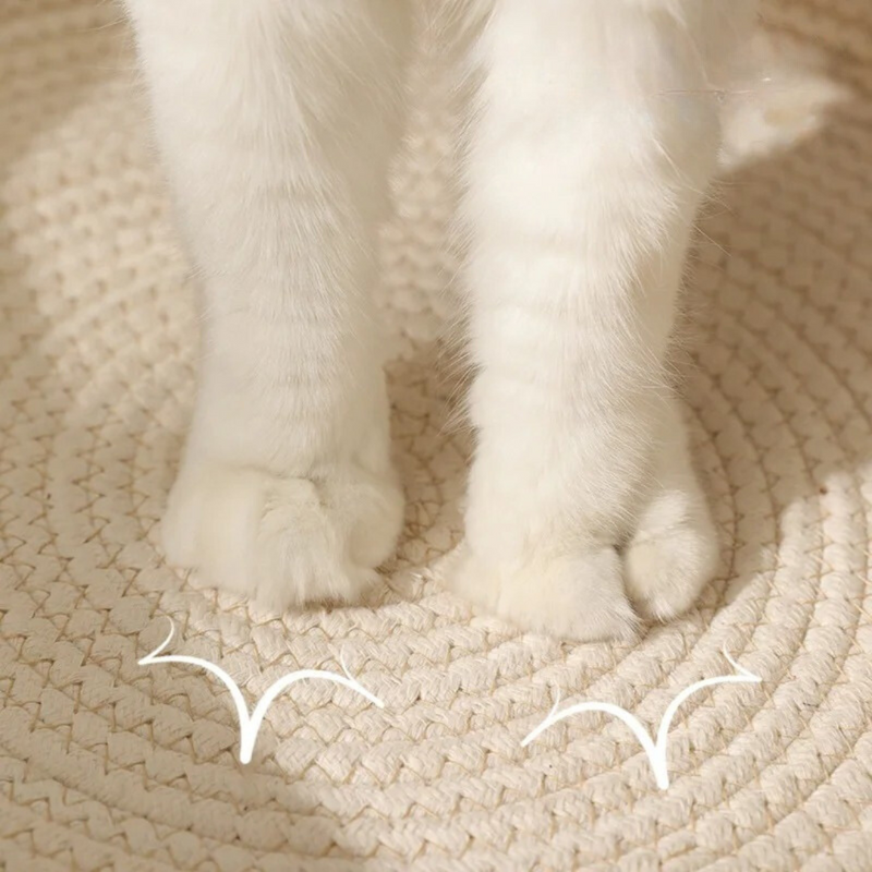 Handgeweven Katoenen Touwbed voor Katten - CozyNest
