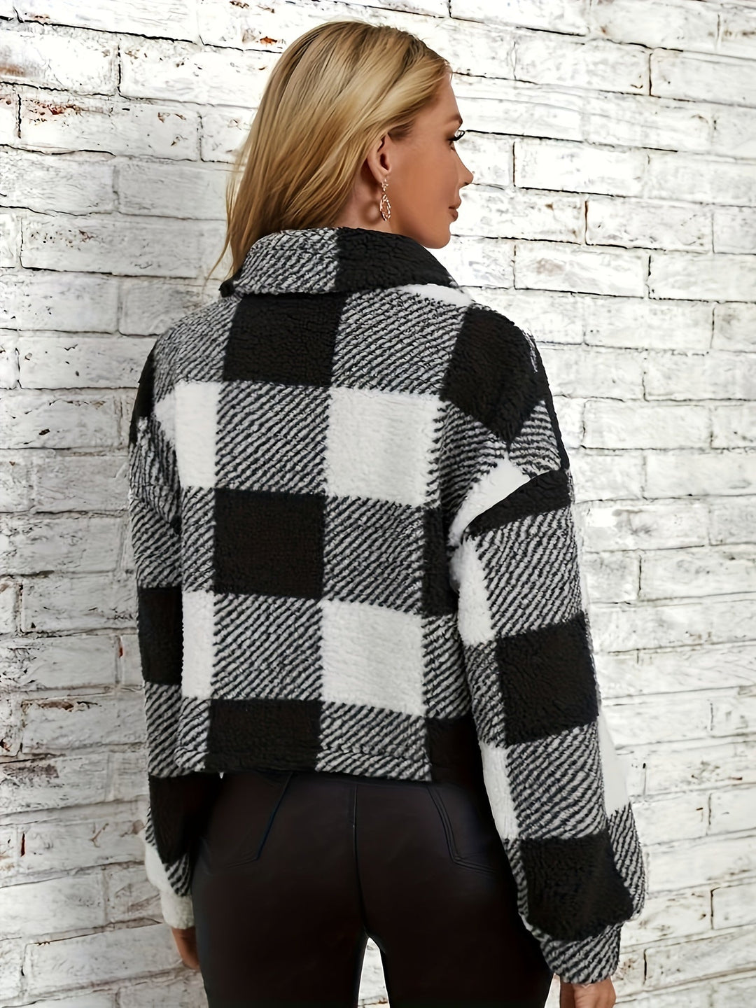 Geruite Teddyjas met Knoopsluiting - Clara