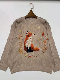 Trendy Trui met Vossenprint - Elisanne