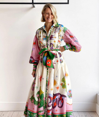Stijlvolle Italiaanse Maxi Jurk – Bianca