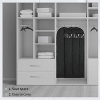 Długa Sukienka Pokrowiec na Przechowywanie – 180 cm z Zamkiem i Okienkiem (Kup 1, Otrzymaj 1 GRATIS)