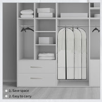 Długa Sukienka Pokrowiec na Przechowywanie – 180 cm z Zamkiem i Okienkiem (Kup 1, Otrzymaj 1 GRATIS)