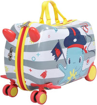2-in-1 Ride-On Kinderkoffer met 360° wielen