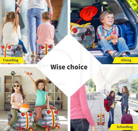 2-in-1 Ride-On Kinderkoffer met 360° wielen