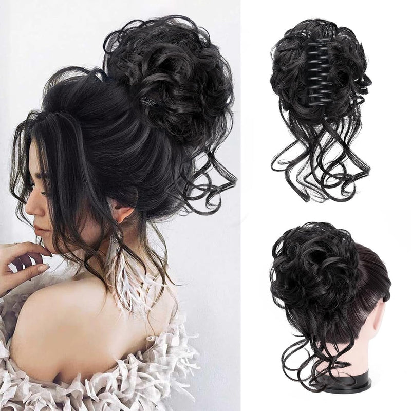 Klem met Hairextension voor Golvende Knot – CurlClip