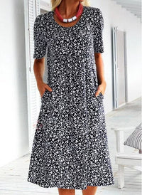 Stijlvolle Bloemenprint Jurk - Eva | Dé Perfecte Lichte Zomerjurk!