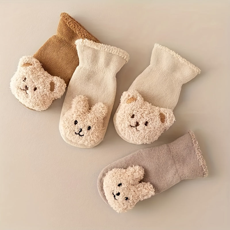 Antislip Babysokjes – Mila | Met Schattig Berenontwerp