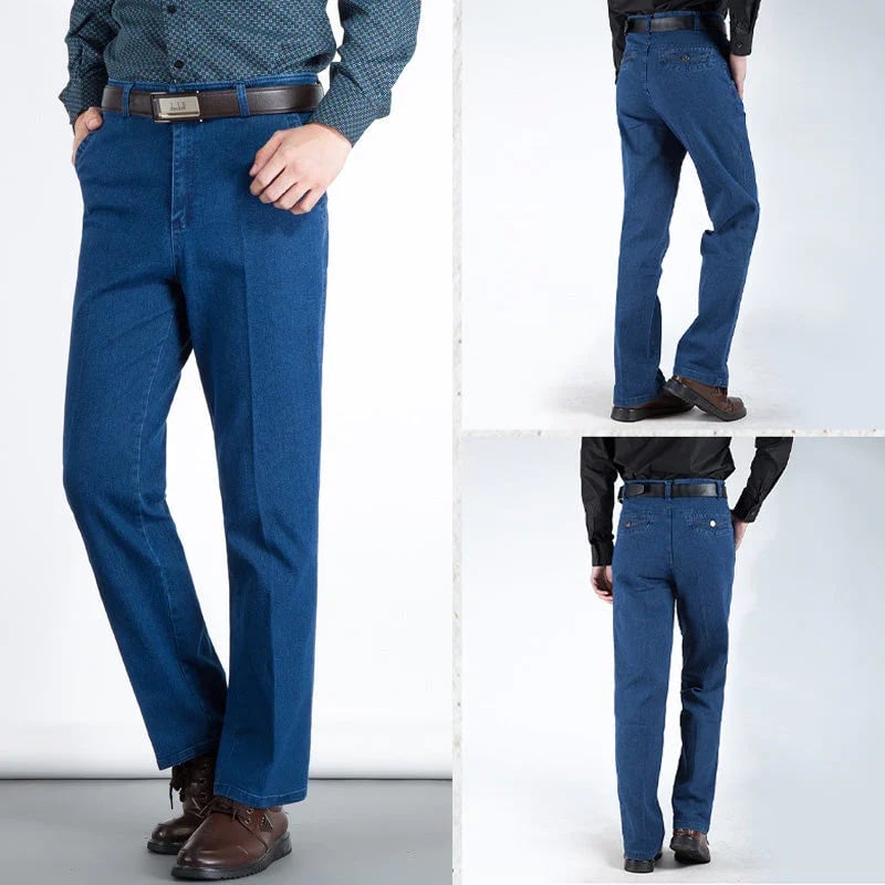 Herenjeans met Hoge Taille en Rechte Pijp – Tobias