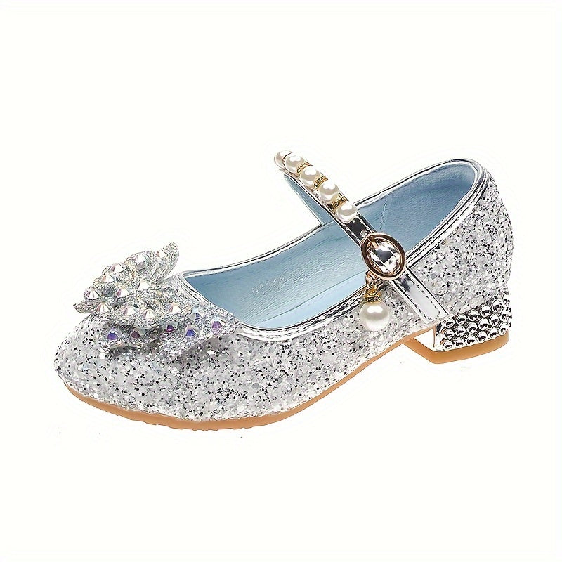 Glitterschoen Isla – Comfortabele Instapper met Pailletten & Parels voor Meisjes