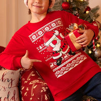 Kinder Kersttrui met Kerstman - SantaSnug