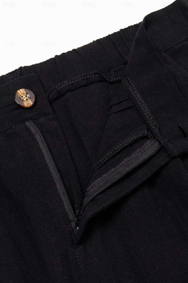 Stijlvolle Linnen-Katoenen Heren Short – Milan