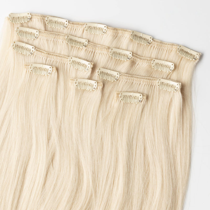 Clip-in Hairextension Set – Sorella (Light Ash Blonde 60B)