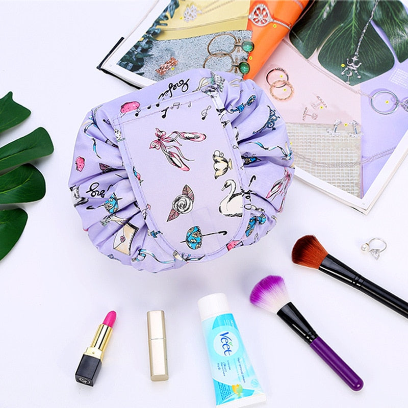 Draagbare Trekkoord Cosmetica- en Toilettas – 1+1 GRATIS Reisorganizer