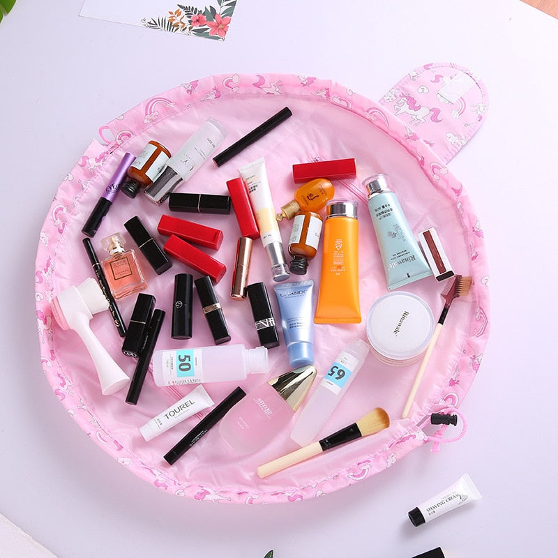 Draagbare Trekkoord Cosmetica- en Toilettas – 1+1 GRATIS Reisorganizer