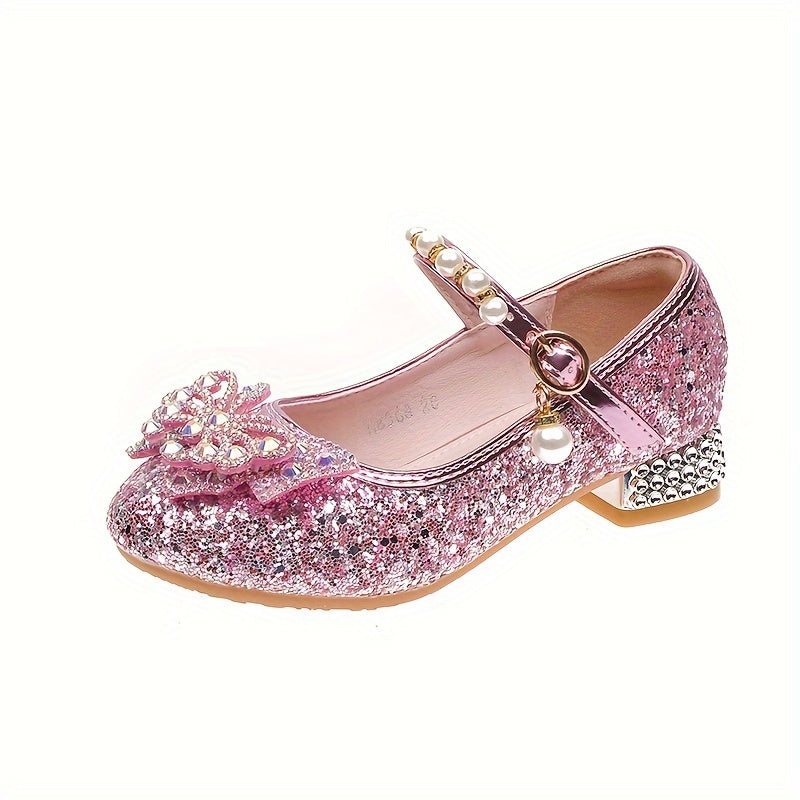 Glitterschoen Isla – Comfortabele Instapper met Pailletten & Parels voor Meisjes