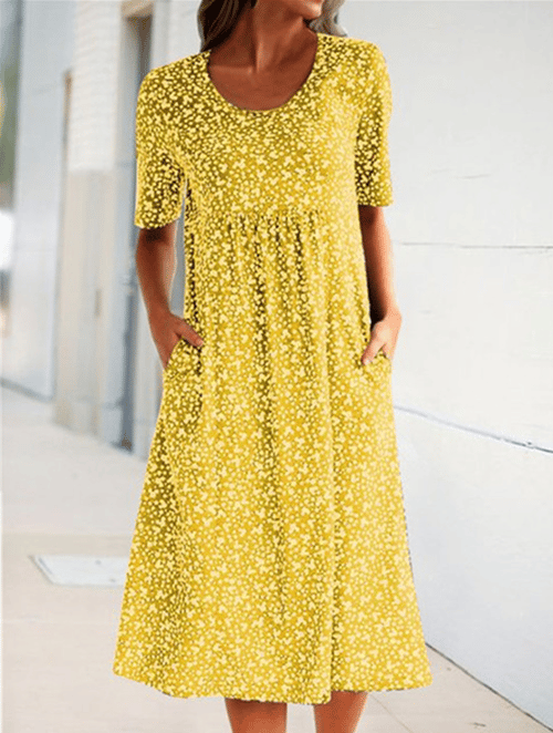 Stijlvolle Bloemenprint Jurk - Eva | Dé Perfecte Lichte Zomerjurk!